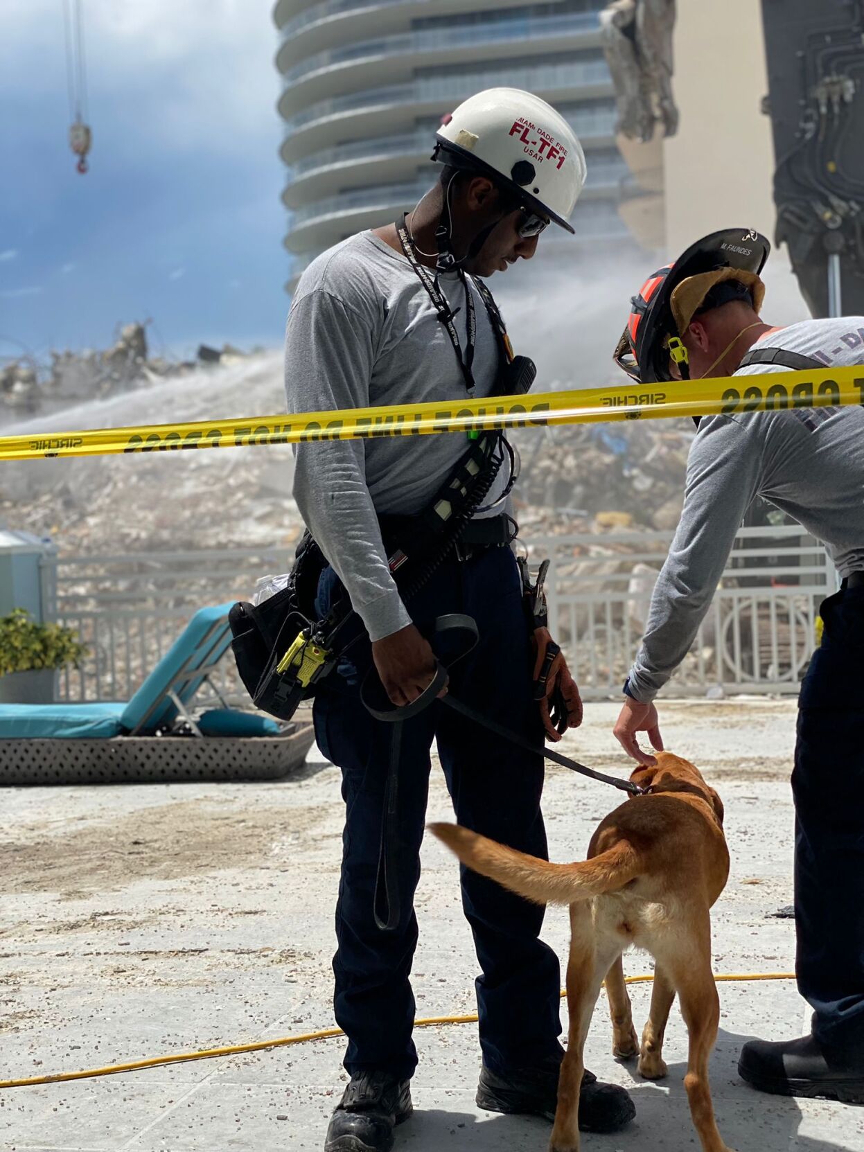 samy and dog at site